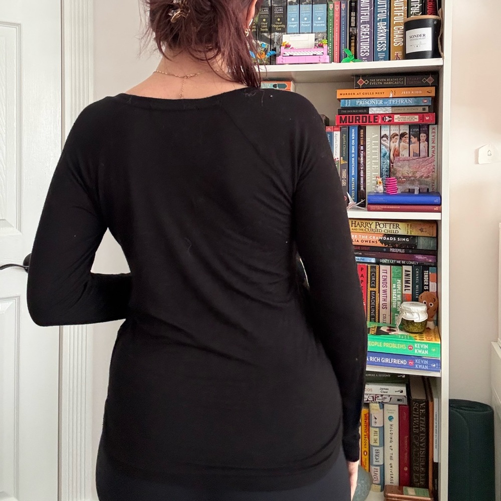 Forever 21 Black Sheer Top - Picture 3 of 4